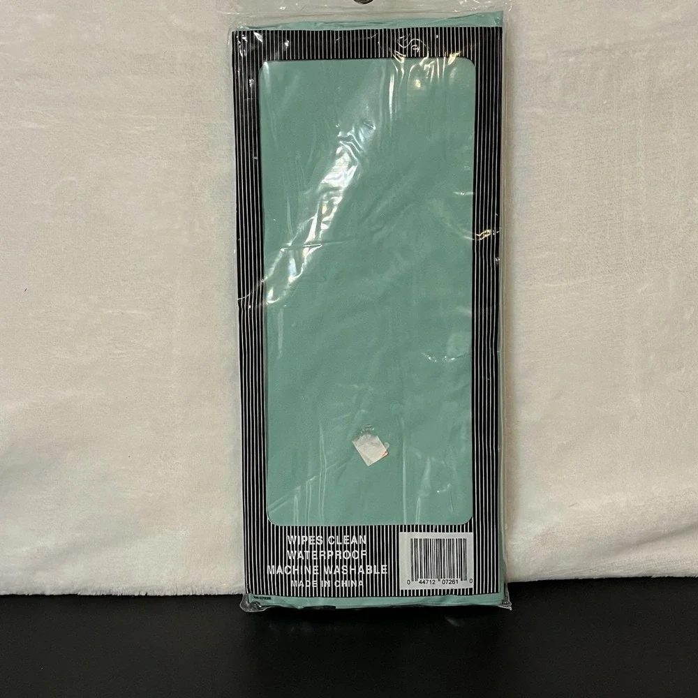 Vintage Premium Vinyl Magnetic Shower Curtain Liner Teal Green 70